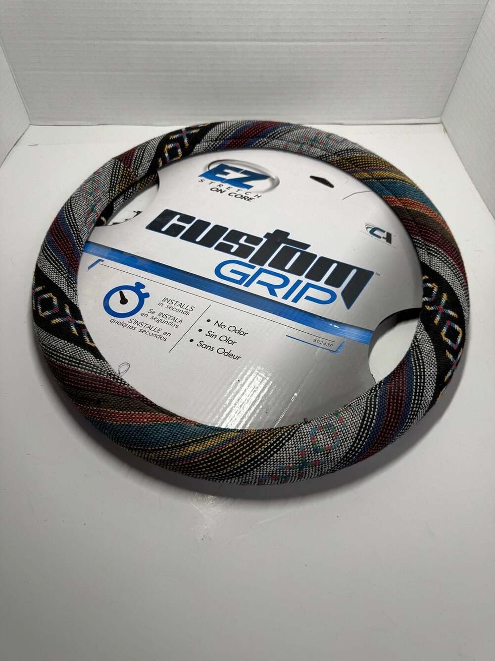 Custom Grip EZ Stretch On Core Baja Blanket Steering Wheel Cover 39243P